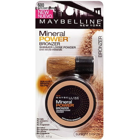 Maybelline New York Mineral Power Bronzer, 600 Sunlight, 0.15 Oz.