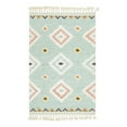 thumbnail image 3 of Unique Loom Mesa Collection Area Rug - Papago (6' 1" x 9' Rectangle Light Aqua/Ivory), 3 of 7