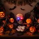 thumbnail image 5 of Decoraciones de Halloween, adornos de Halloween, regalos de Halloween, figura decorativa de calavera tallada de Halloween, adorno de lámpara de calavera, 5 of 7