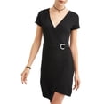 thumbnail image 4 of Juniors' Short Sleeve Wrap Dress, 4 of 4