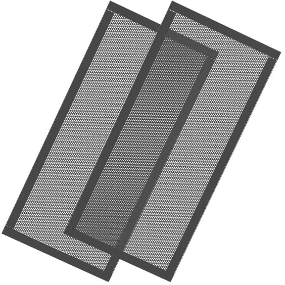 PPLoney Magnetic Floor Vent Cover - 2 Pack Rectangular PVC Vent Screen to Keep Debris and Small Items from Falling into Ducts, Easy Installation and Strong Hold, Durable and Sturdy Design