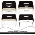 thumbnail image 2 of Crown Display 12-Pack White Square Plastic Tablecloths | 52x52 Inch Disposable Table Covers for Parties & Events, 2 of 7