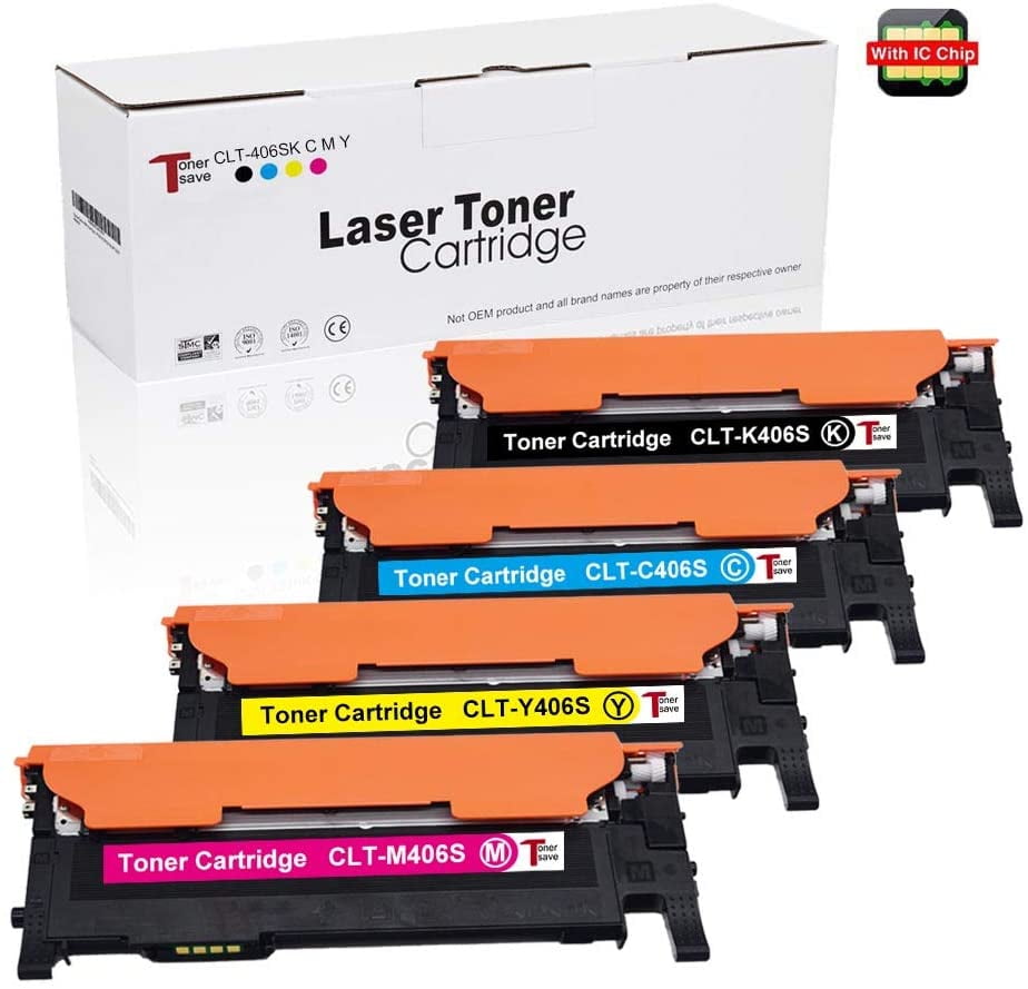 C460 TonerSave 4PK CLT-K406S CLT-Y406S CLT-C406S CLT-M406S Toner for Samsung  C460 Toner, Samsung C460W C460FW C410W | Walmart Canada