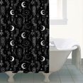 thumbnail image 4 of Black White Gothic Dreamcatcher Moon Star Pattern Shower Curtain 72"x84" ,Bathroom Decorative Shower Curtains Set with 12 Hooks,Modern Waterproof Washable Shower Curtain, 4 of 6