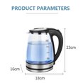 Kettles, 2L Glass Hot Water Kettles, Fast Boiling and Cordless Heater