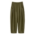 thumbnail image 3 of ClodeEU Women's Drawstring Elastic Waist Jogger Pants,Casual Loose Solid Color Pant With Pockets ,Women's Plus L, 3 of 5