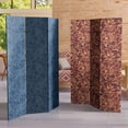 thumbnail image 6 of Oriental Furniture 6 ft. Tall Double Sided Floral Wallpaper Canvas Room Divider, 6 of 7