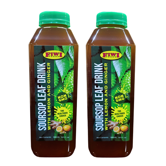 FIWI FOODS Soursop Leaf Drink 16.9oz (2Pack)