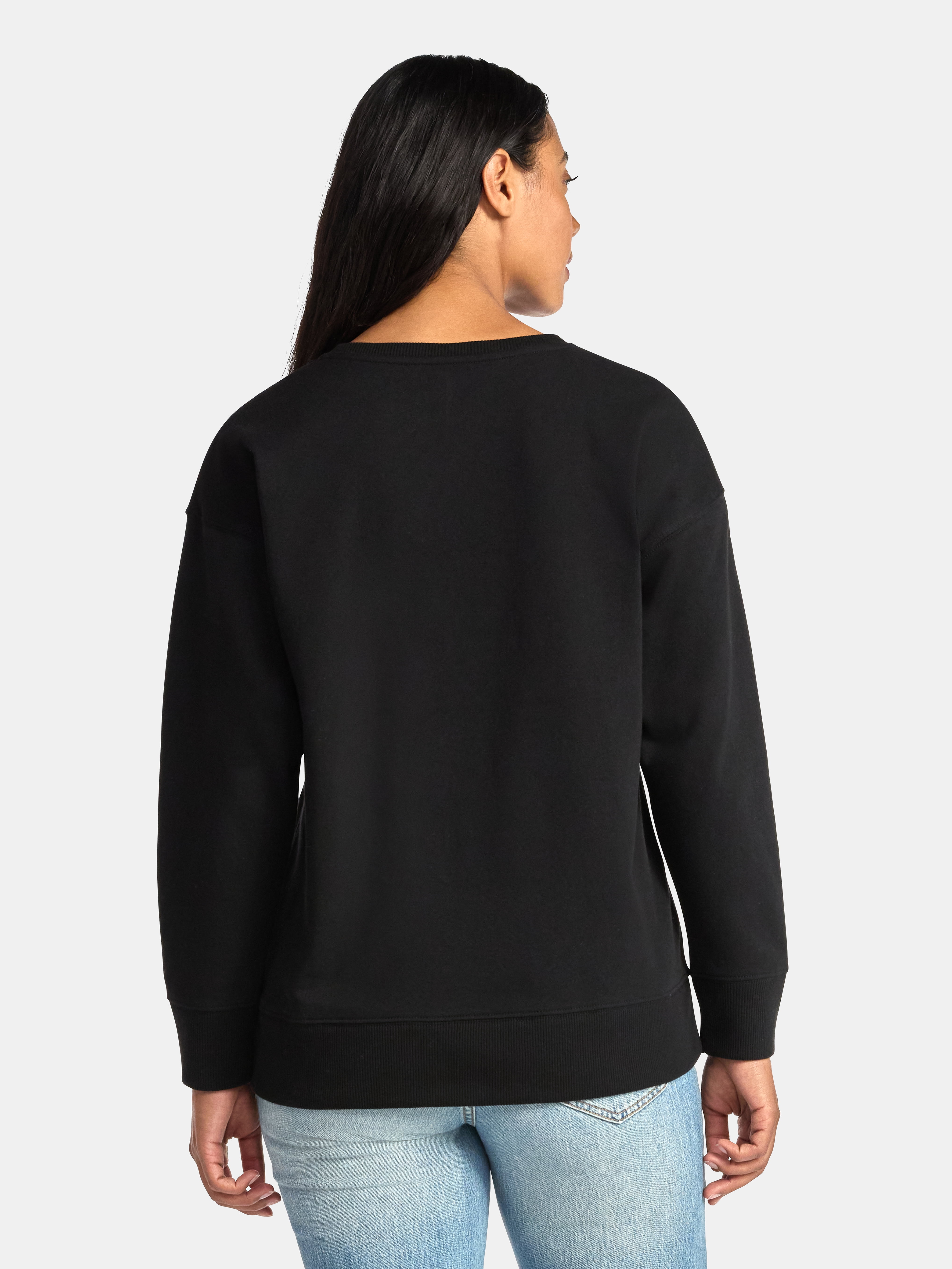 Women's Halloween Boo Graphic Fleece Sweatshirt from Way to Celebrate, Sizes S-XXXL