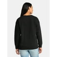 thumbnail image 3 of Women's Halloween Boo Graphic Fleece Sweatshirt from Way to Celebrate, Sizes S-XXXL, 3 of 5