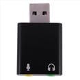 thumbnail image 2 of 2X 7.1-Channel Aluminum Alloy USB Sound Card Computer External Sound Card USB7.1 Sound Card Analog Sound Card,2 x 7.1 USB sound card,black, 2 of 8