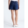 thumbnail image 4 of Free Assembly Women's High Rise Denim Utility Shorts, 4” Inseam, Sizes 0-18, 4 of 6