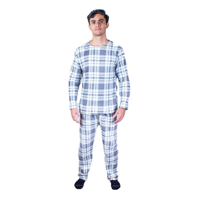 Pijama Para Hombre Tela Polar Estampada