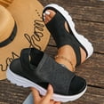 thumbnail image 5 of Women Platform Sandals Open Toe Breathable Mesh Sandals Comfortable Summer Beach Thick Shoes Casual Outdoor Walking Sandal Footwear Black 36, 5 of 7
