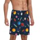 thumbnail image 2 of Balery Space Cartoon Pantalones cortos de pijama de punto de algodón para hombre con cinturilla y bolsillos-X-Large, 2 of 6