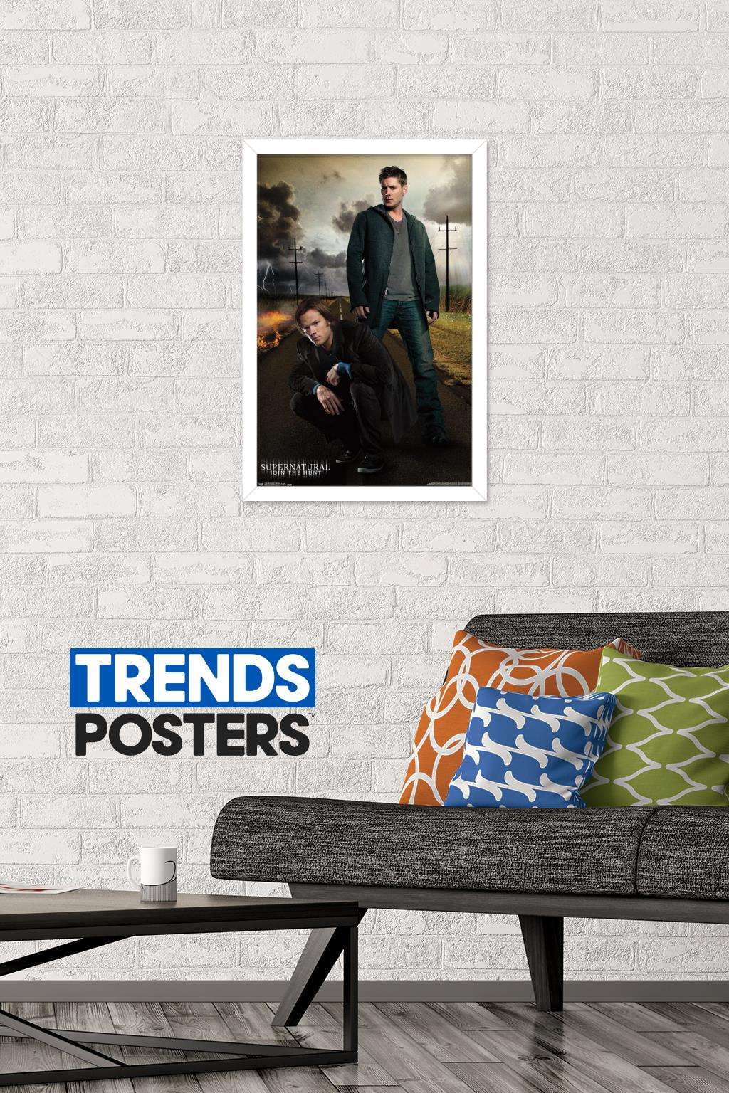 Supernatural - Dean And Sam Wall Poster, 14.725" x 22.375", Framed
