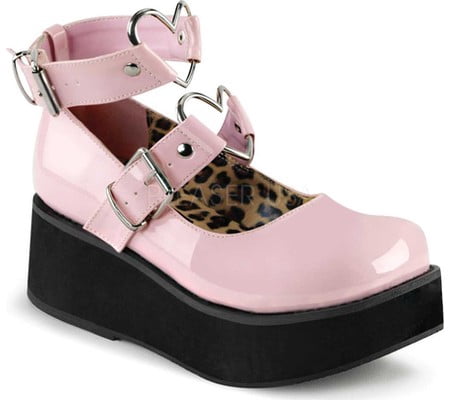 demonia flower child platform mary janes