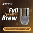 thumbnail image 6 of Birdee Vietnamese Coffee Dripper - Make up to 8 oz Cup, Stainless Steel, Small Phin Filter, Durable, Dishwasher Safe, Home Use, Travel, Camping, Gift Sets, 6 of 7