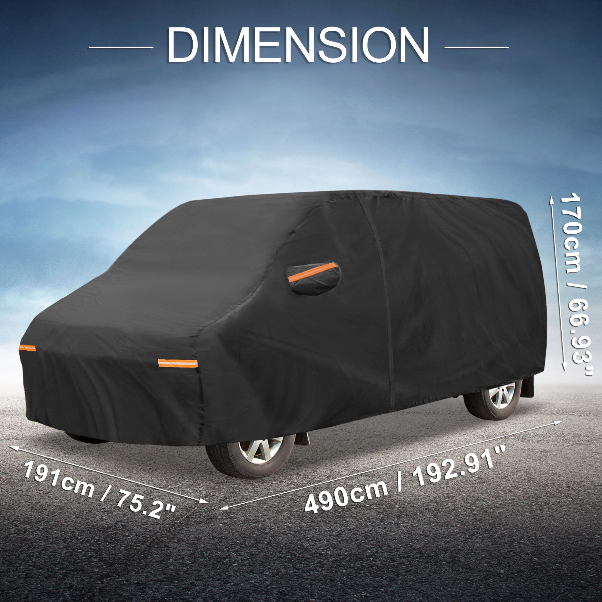 Unique Bargains 210D-PU Car Cover for Ford Transit Connect