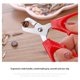 thumbnail image 4 of 2 Pc Red Peeling The Shell Nut Shell Cracker Seed Pistachio Sheller Opener Peeling Pliers Nut Crackers Artifact Stainless Steel Convenience Hard Case Buster，Kitchen Utensils and Gadgets, 4 of 5