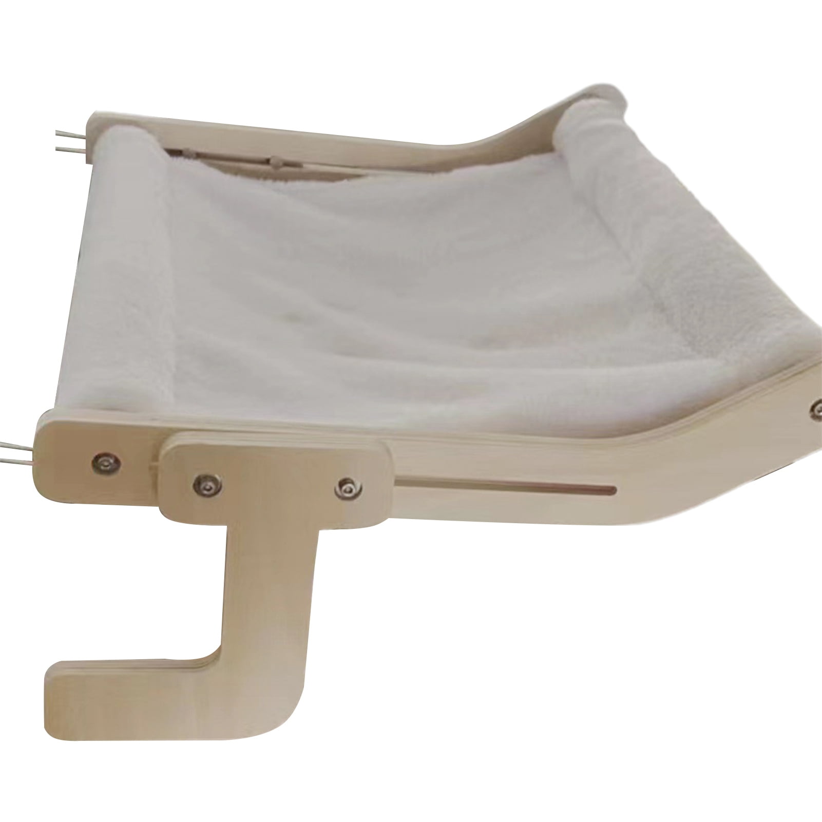 Hanging Cat Hammock Removable Seat Soft Strong Load Bearing Convenient Wall Pet Cat Hammock Pet Supplies-White
