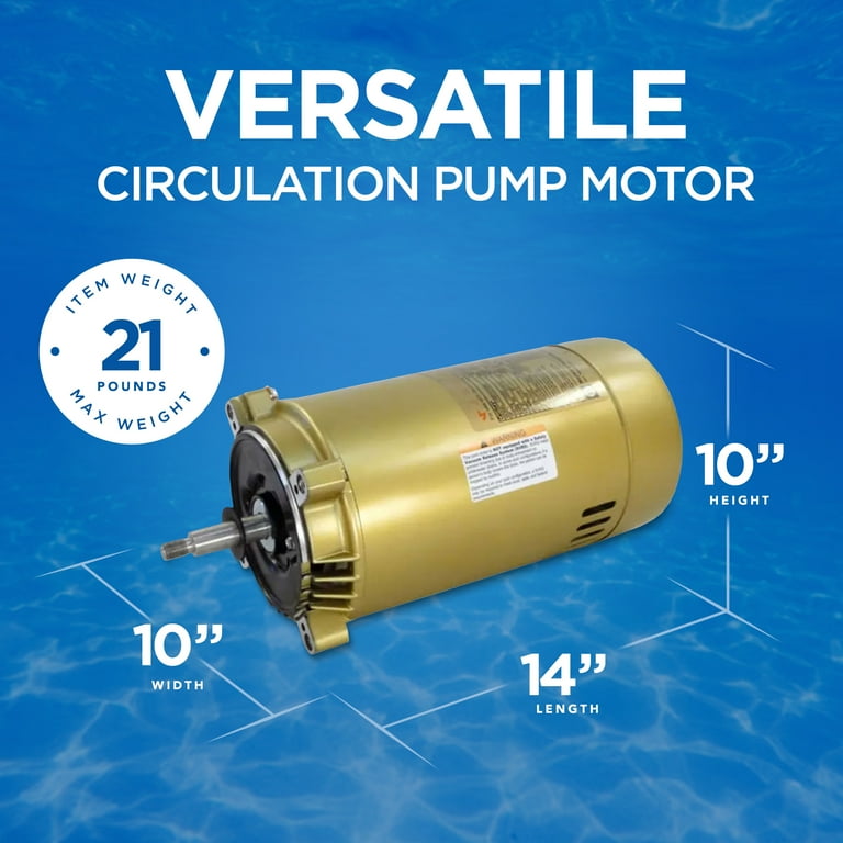 Hayward 1 HP Super Pump Motor for Swimming Pool, Single