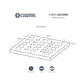thumbnail image 4 of Esquimal Colchoneta Memory Foam 7.6 Cms. Topper 7 Zonas Individual Color Gris, 4 of 7