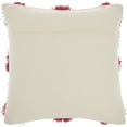 thumbnail image 2 of Mina Victory Life Styles Tufted Pom Poms 18"X18" Hot Pink Indoor Throw Pillow, 2 of 6