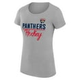 thumbnail image 2 of Women's G-III 4Her by Carl Banks Gray Florida Panthers Super-Slim Fit Lightweight Team Sport T-Shirt, 2 of 3