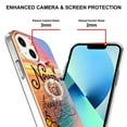 thumbnail image 4 of SaniMore for Apple iPhone 14 Case 6.1-inch, Shockproof TPU Fashion Marble Pattern Cover for iPhone 14 Women Men with Ring Kickstand Holder Clear Bumper Protection Cover, Colorful, 4 of 5