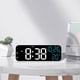 thumbnail image 5 of Reloj despertador LED con pantalla de temperatura y humedad. Reloj electrónico digital con función de salto de segundos, cuenta regresiva y funcionamiento silencioso. Reloj multifuncional para mesita, 5 of 5