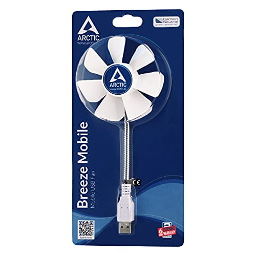 ARCTIC Breeze Mobile Mini USB Desktop Fan with Flexible Neck I