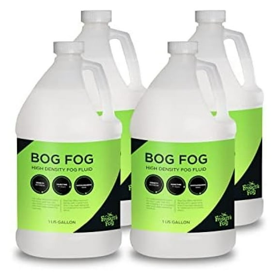 Bog Fog - Extreme High Density Fog Fluid - 2 Hour Hang Time - Haunted Attractions, Outdoor Fog Effects, Visual Obscurity - Clean, Odorless, Non-Toxic