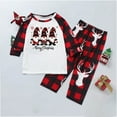 thumbnail image 6 of Odeerbi Christmas Pajamas for Family Holiday Long Sleeve Family Christmas Pajamas Matching Sets Toddler Printed Parent Child Loungewear Set Two-Piece Sleepwear Xmas PJs Set Camouflage, 6 of 7