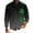 Gray, variant on Men's St. Patrick's Day Shamrock V-Neck Long Sleeve Pullover Sweater Top