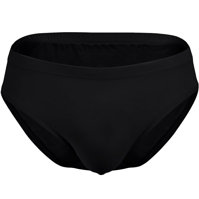 Eashery Mens Underwear Briefs Bikini Underwear Comfort Flex Fit Mens Briefs  Cotton Black XXL