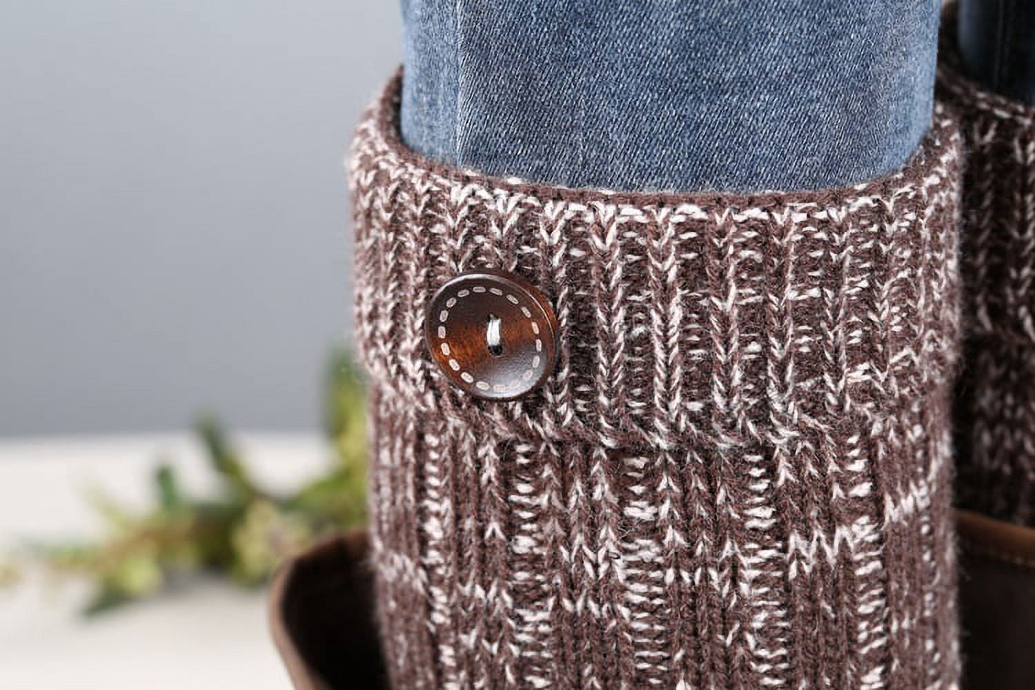5 Pairs Womens Winter Warm Leg Warmers Soft Knitted Boot Cuffs Toppers Socks Slouch Short Ankle Warmers,Warmers Socks for Girls Ladies Adults，Christmas Gift
