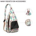 thumbnail image 4 of Owl Pattern Travel Sling Bag - Fashionable Crossbody Backpack with USB Charging Port, Perfect for Tech Essentials, 4 of 4