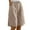 Z03Camel, variant on Womens Bermuda Shorts Knee Length Wide Leg Linen Long Shorts with Pockets Summer Casual Elastic High Waist Short Pants White L