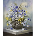 thumbnail image 2 of Schottler, Katharina 20x23 White Modern Wood Framed Museum Art Print Titled - Colourful basket, 2 of 4