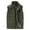 Army Green, variant on Mens Winter Vests Outerwear Thick Fleece Lined Sleeveless Jacket Casual Zip Up Warm Outdoor Padded Puffer Vest Stand Collar Warm Puffer Vest