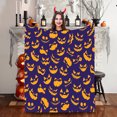 thumbnail image 5 of Yaoyar Halloween Throw Blanket Pumpkin Blanket Decorated Print Super Soft Plush Blanket for Couch Bed Sofa Chair and Cozy for All Seasons 100*130cm, 5 of 5