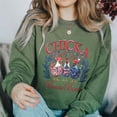 thumbnail image 6 of 4th of July Sweatshirt - Chicka Boom Boom Funny Patriotic Chicken Graphic Pullover - USA Stars Stripes Fireworks Farm Animal Shirt, 6 of 7