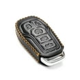 thumbnail image 3 of Vitodeco Genuine Leather Smart Key Fob Case Cover Protector Compatible for Ford Fusion, Explorer, Escape, Edge, F-150, Mustang (2015 - 2017 Models) - 5-Button, Black, 3 of 5