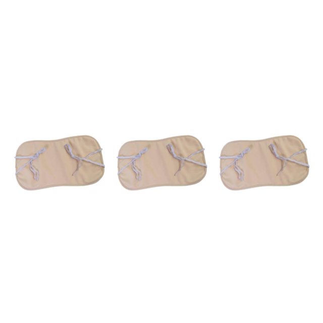 Youkk Pack de Compresses Thérapeutiques à l'Huile de Ricin Sac d'Huile de Ricin Confortable Pack d'Huile de Ricin Kaki 45 x 25cm 3Ensemble
