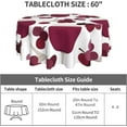 thumbnail image 3 of Grape Tablecloth Round Table Cloths 60 Inch Wrinkle Resistant Picnic Table Covers Washable Polyester for Party Picnic, 3 of 6