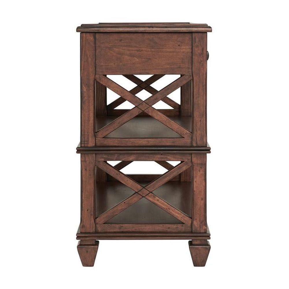 Alaterre Furniture Stockbridge 4-Piece Wood Living Room Table Set