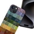thumbnail image 2 of Case for iPhone 15 Plus, Nature Flower Frog Butterfly Tile Phone Case Military-Grade Drop Protection Cover for Women Girl - Frosted, 2 of 7