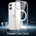 thumbnail image 3 of JETech Magnetic Case for iPhone New 6.3-Inch Compatible with MagSafe, Shockproof Phone Bumper Cover, Anti-Scratch Clear Back (Clear), 3 of 5