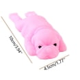 thumbnail image 3 of Squeeze Stress Toys, Relaxation Toys, Pink 6X2 in Bulldog Figure, Silicone Sensory Squeeze, Slow Rising Squeeze, Office Desk Decor, 1 Pc, 3 of 7